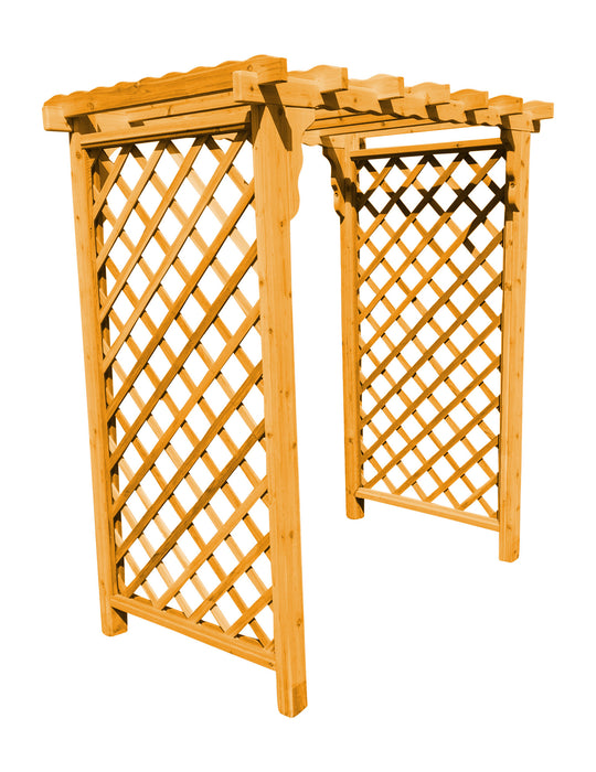 Amish-Made 4' Cedar Arbor - Available in 4 Styles, 9 Colors
