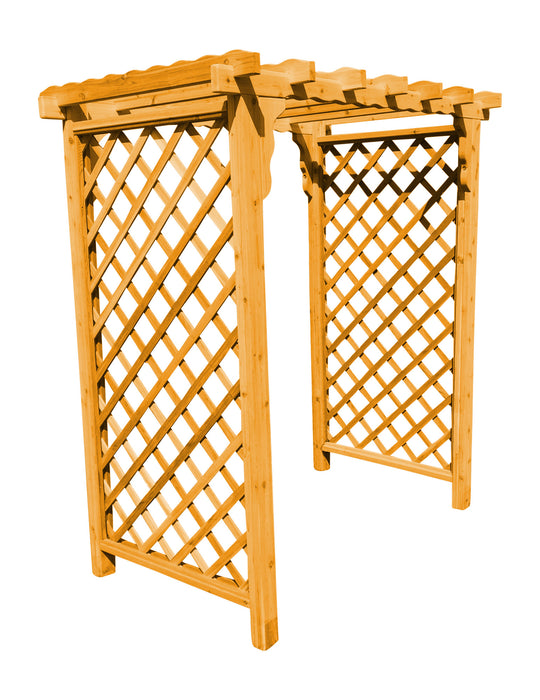 Amish-Made 6' Cedar Arbor - Available in 4 Styles, 9 Colors