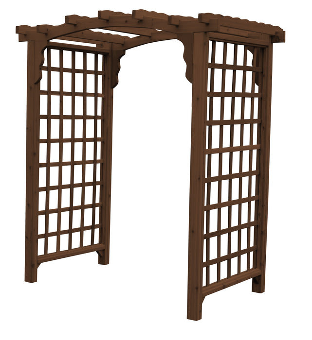 Amish-Made 6' Cedar Arbor - Available in 4 Styles, 9 Colors