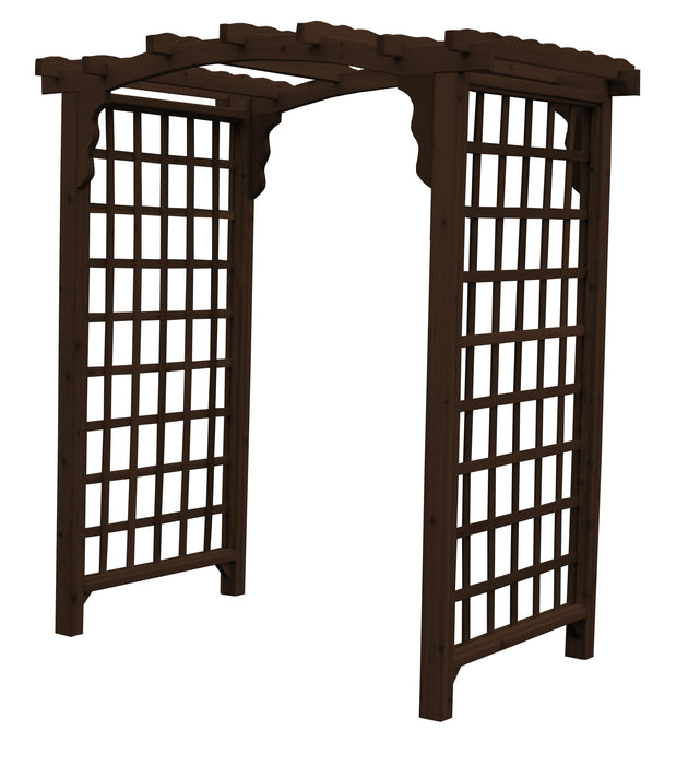 Amish-Made 4' Cedar Arbor - Available in 4 Styles, 9 Colors