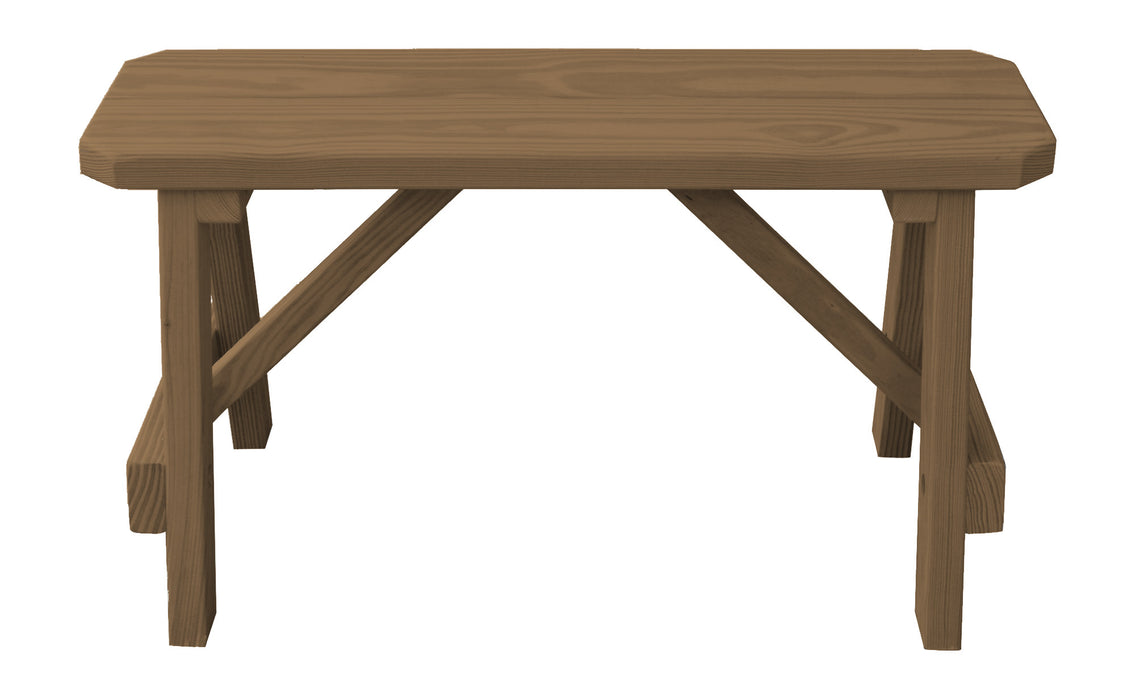 A&L Furniture Co. Amish-Made Pressure-Treated Pine Traditional A-Frame Benches