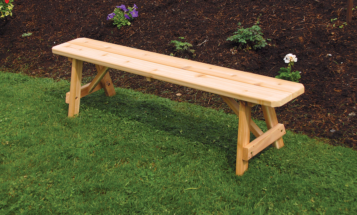 A&L Furniture Co. Amish-Made Cedar Traditional A-Frame Benches