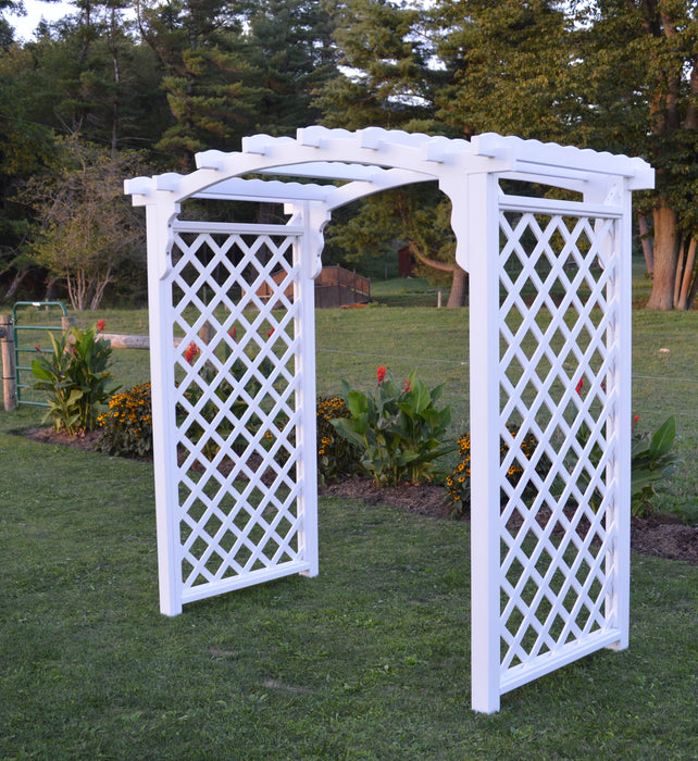 Amish-Made 5' Pine Arbor - Available in 4 Styles, 10 Colors