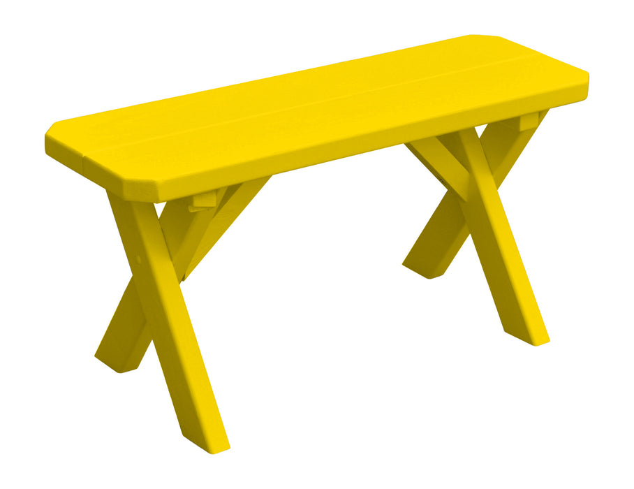 A&L Furniture Co. Amish-Made Painted Pine Cross-Leg Benches