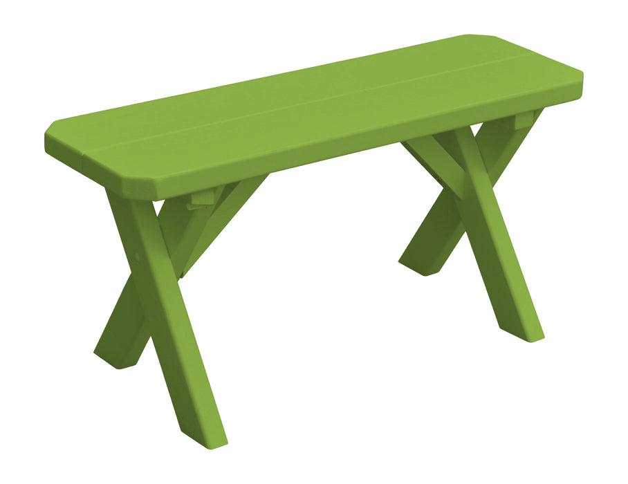 A&L Furniture Co. Amish-Made Painted Pine Cross-Leg Benches
