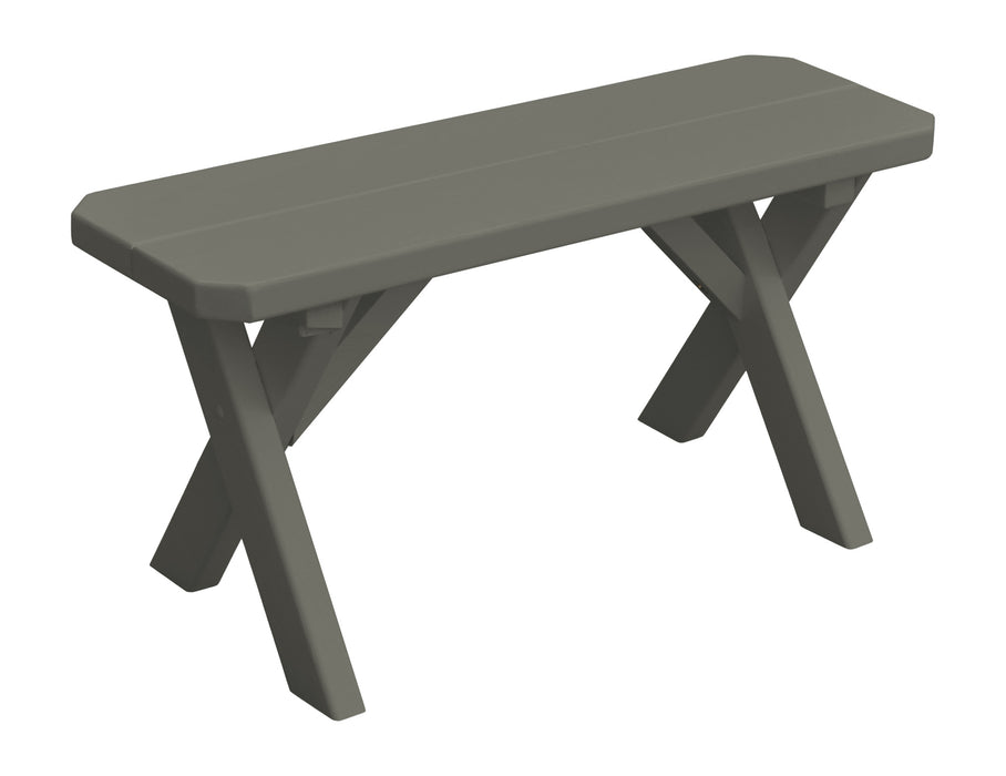 A&L Furniture Co. Amish-Made Painted Pine Cross-Leg Benches