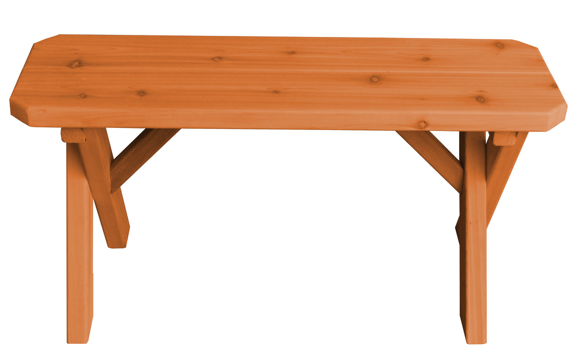 A&L Furniture Co. Amish-Made Cedar Cross-Leg Benches