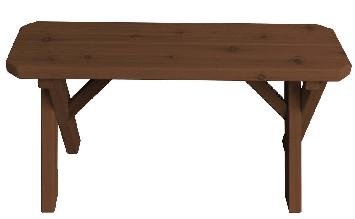 A&L Furniture Co. Amish-Made Cedar Cross-Leg Benches