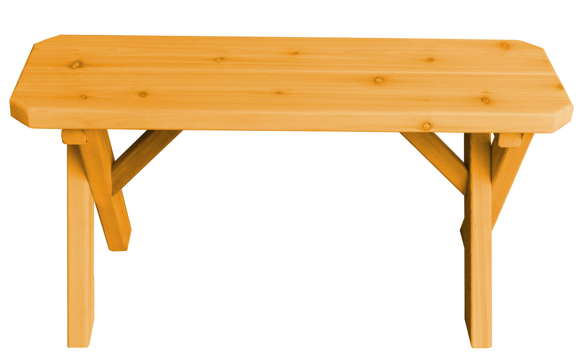 A&L Furniture Co. Amish-Made Cedar Cross-Leg Benches