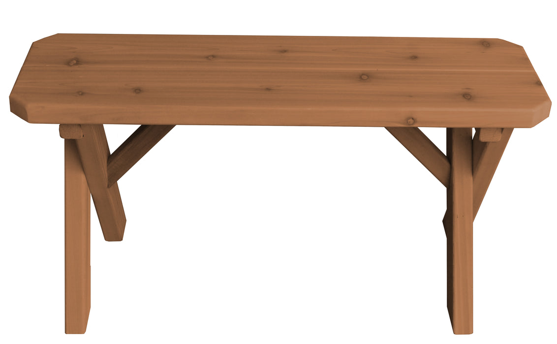 A&L Furniture Co. Amish-Made Cedar Cross-Leg Benches