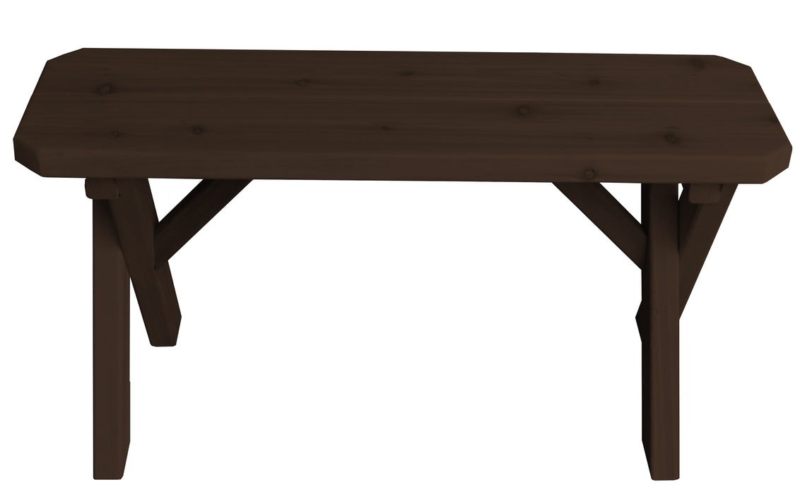 A&L Furniture Co. Amish-Made Cedar Cross-Leg Benches