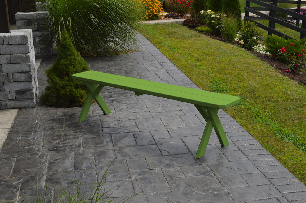 A&L Furniture Co. Amish-Made Painted Pine Cross-Leg Benches