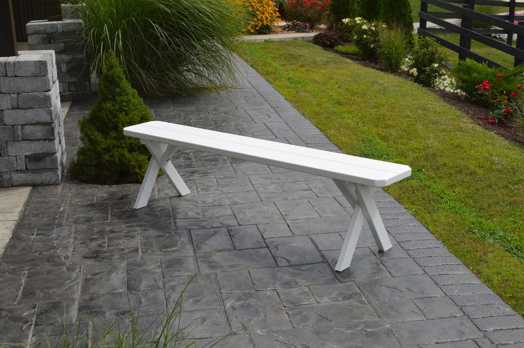 A&L Furniture Co. Amish-Made Painted Pine Cross-Leg Benches