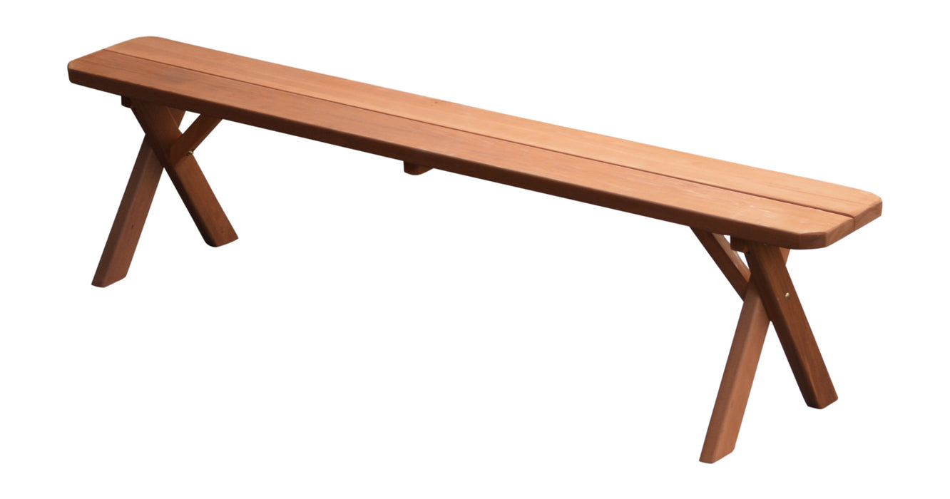 A&L Furniture Co. Amish-Made Cedar Cross-Leg Benches