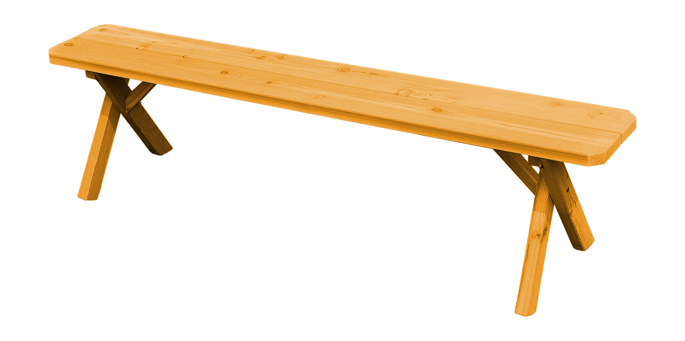 A&L Furniture Co. Amish-Made Cedar Cross-Leg Benches