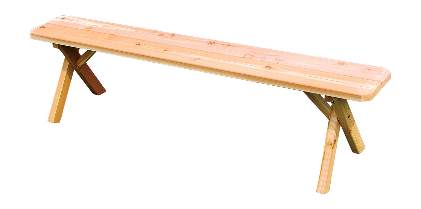 A&L Furniture Co. Amish-Made Cedar Cross-Leg Benches