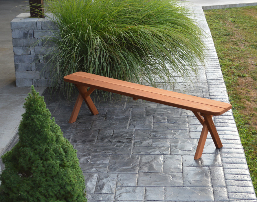 A&L Furniture Co. Amish-Made Cedar Cross-Leg Benches