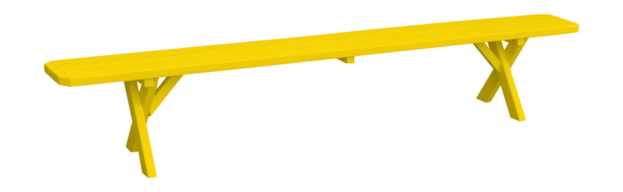 A&L Furniture Co. Amish-Made Painted Pine Cross-Leg Benches