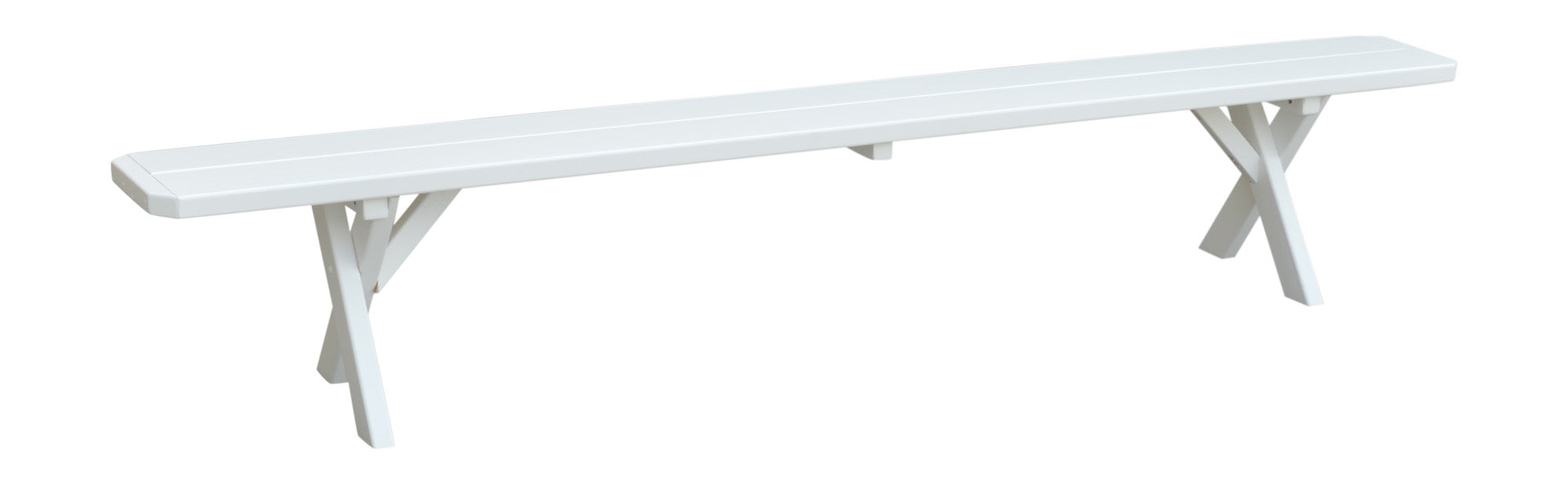 A&L Furniture Co. Amish-Made Painted Pine Cross-Leg Benches