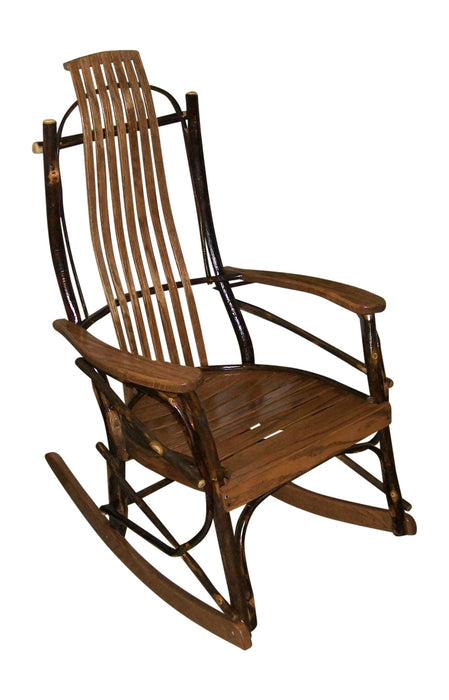 A&L Furniture Co. Amish-Made Hickory 7-Slat Rocker