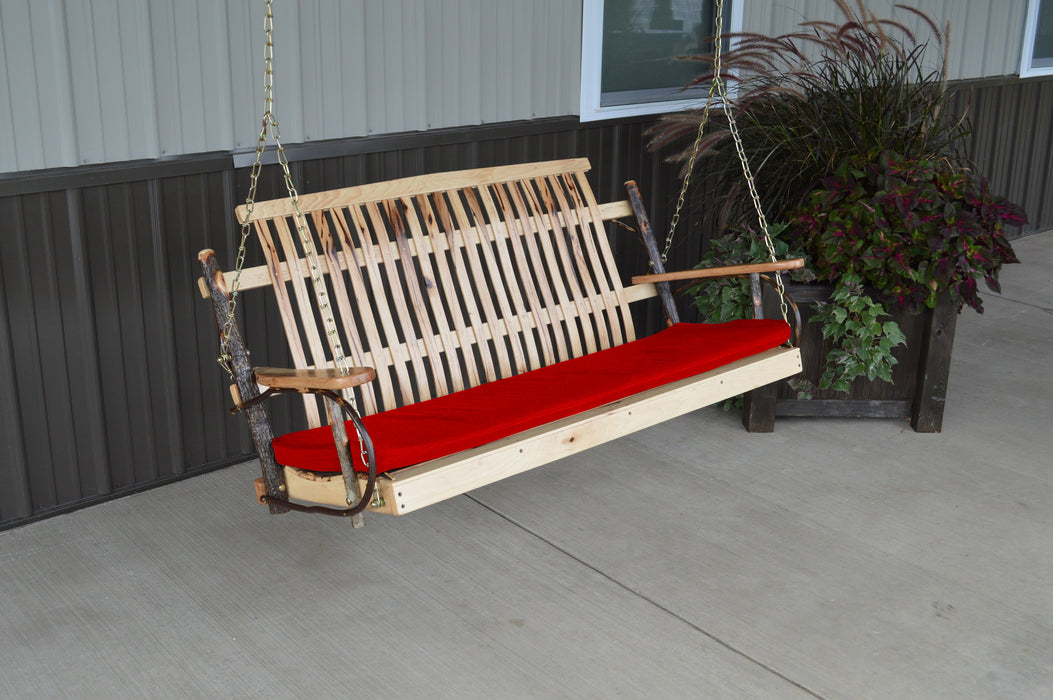 A&L Furniture Co. Amish-Made Hickory Porch Swings