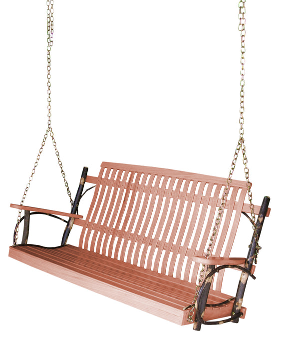A&L Furniture Co. Amish-Made Hickory Porch Swings
