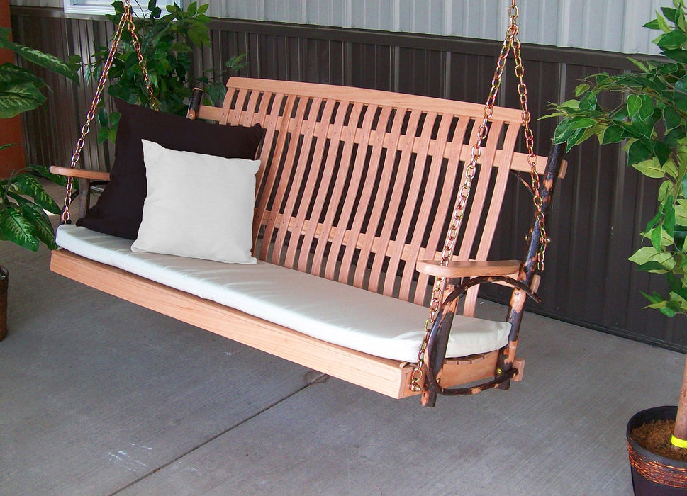 A&L Furniture Co. Amish-Made Hickory Porch Swings