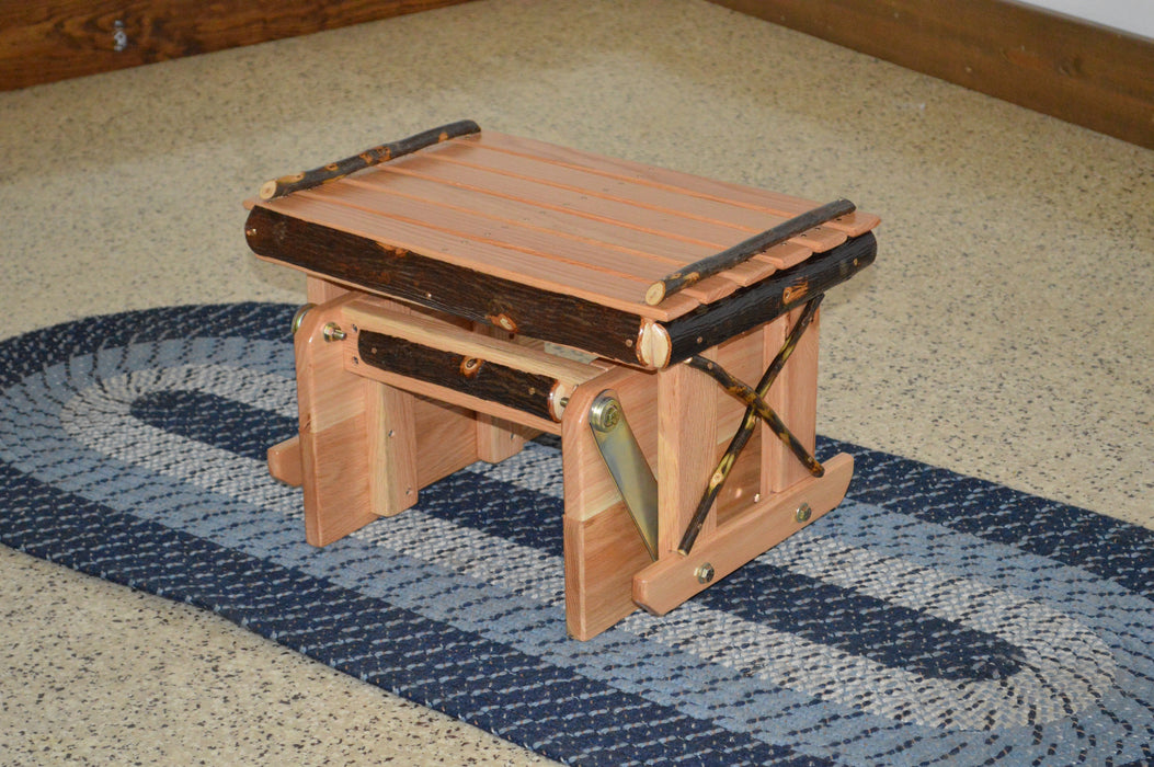 A&L Furniture Co. Amish-Made Hickory Gliding Ottoman
