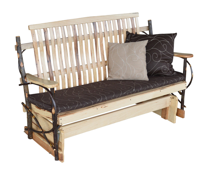 A&L Furniture Co. Amish-Made Hickory Porch Gliders