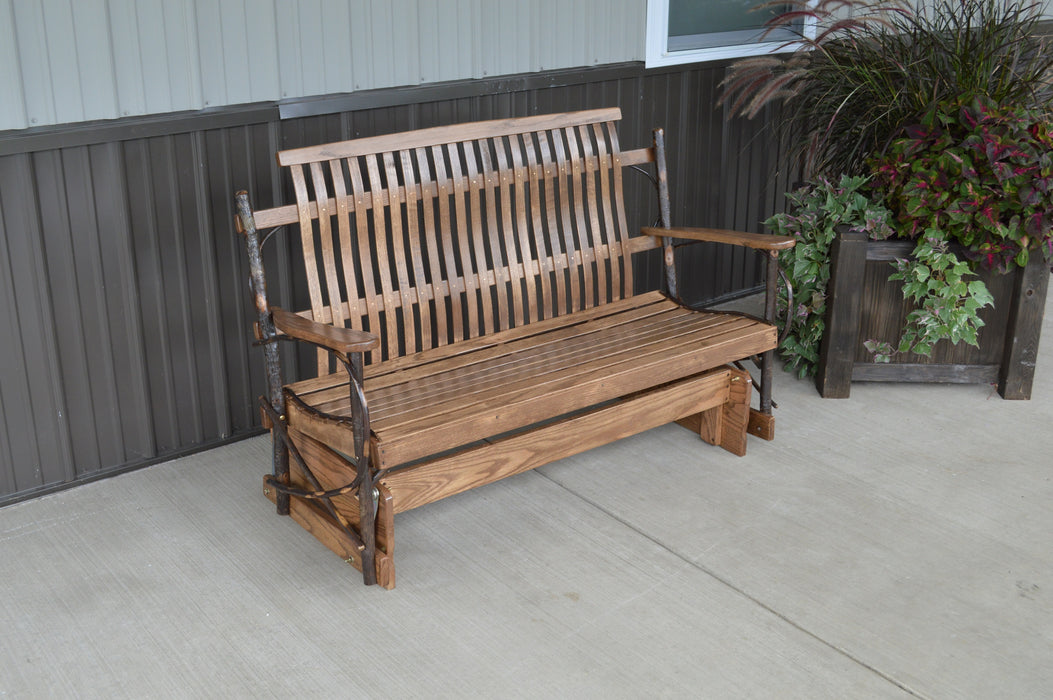 A&L Furniture Co. Amish-Made Hickory Porch Gliders