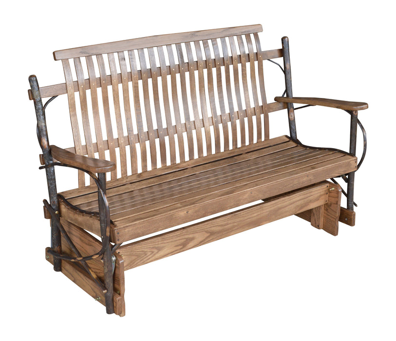 A&L Furniture Co. Amish-Made Hickory Porch Gliders