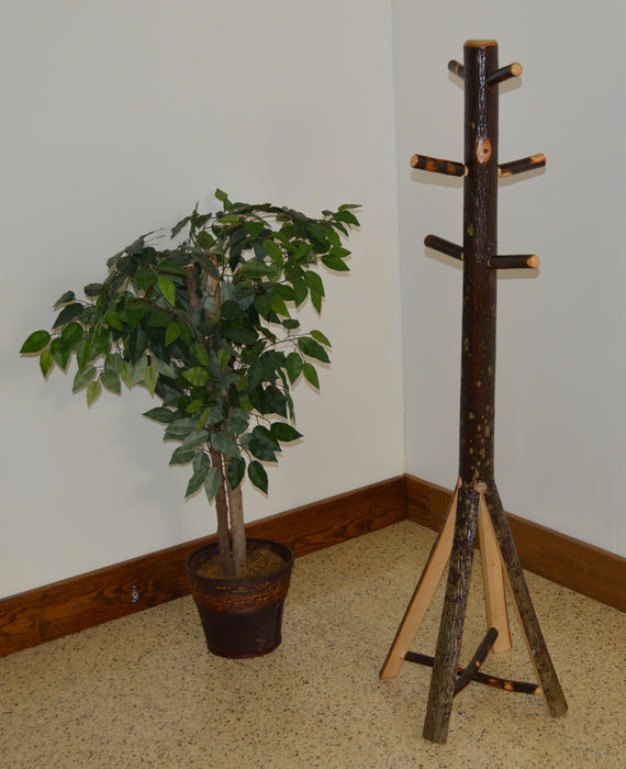 A&L Furniture Co. Amish-Made Rustic Hickory Coat Tree