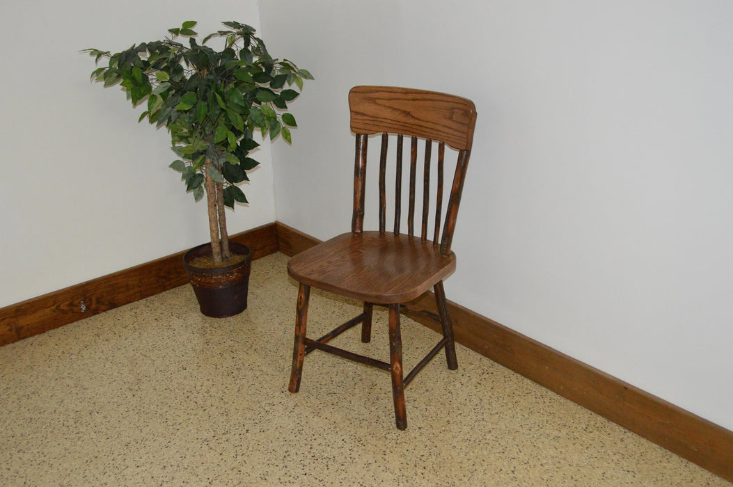A&L Furniture Co. Amish-Made Hickory Panel Back Dining Chairs