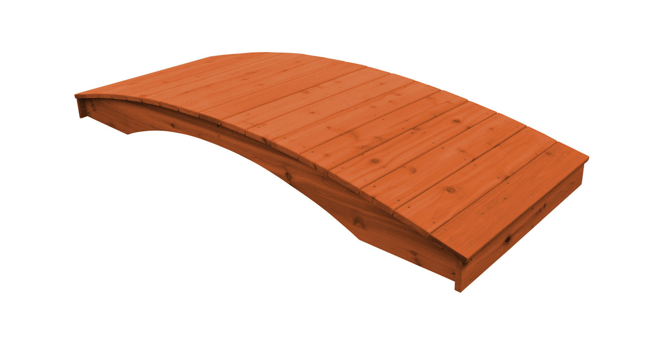 Amish-Made Weight-Bearing Cedar Plank Garden Bridges