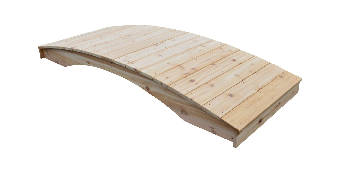 Amish-Made Weight-Bearing Cedar Plank Garden Bridges