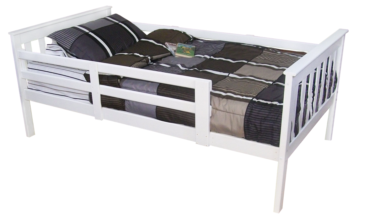 VersaLoft Twin Mission Bed with Safety Rails by A&L Furniture Company