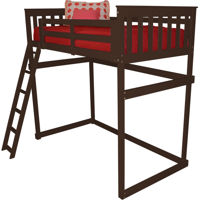 VersaLoft Twin Mission Loft Beds with Ladders by A&L Furniture Company