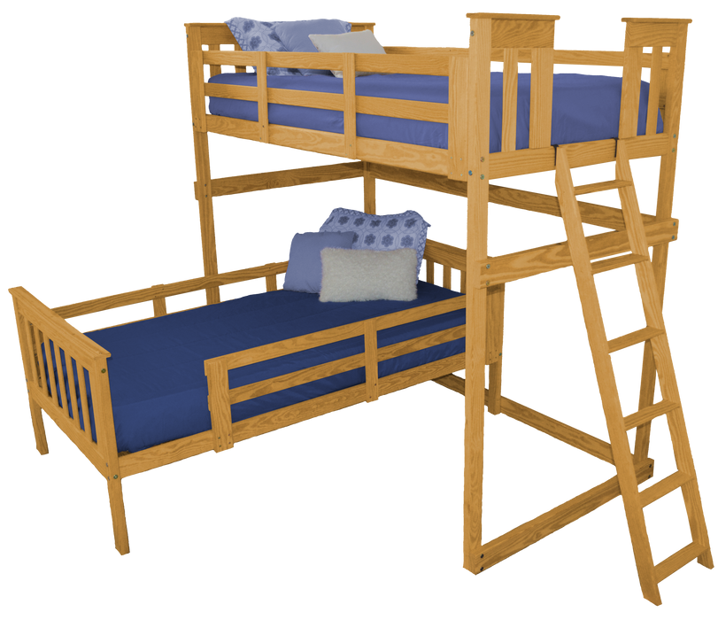 VersaLoft Twin Mission Loft Beds with Ladders by A&L Furniture Company