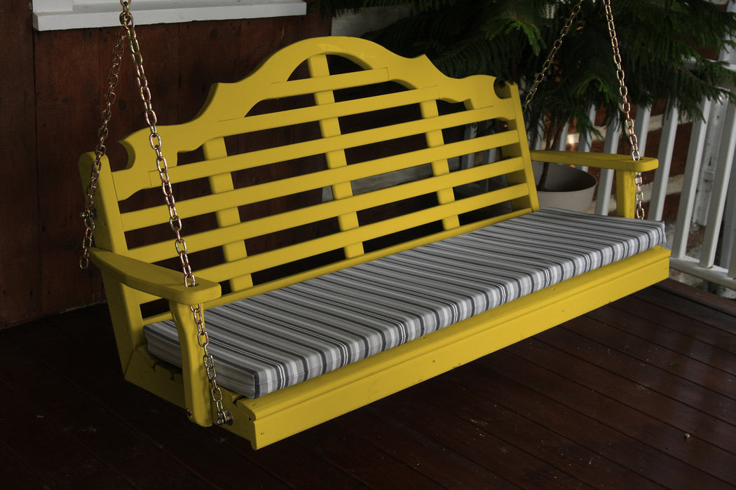 A&L Furniture Co. Amish-Made Pine Marlboro Porch Swings