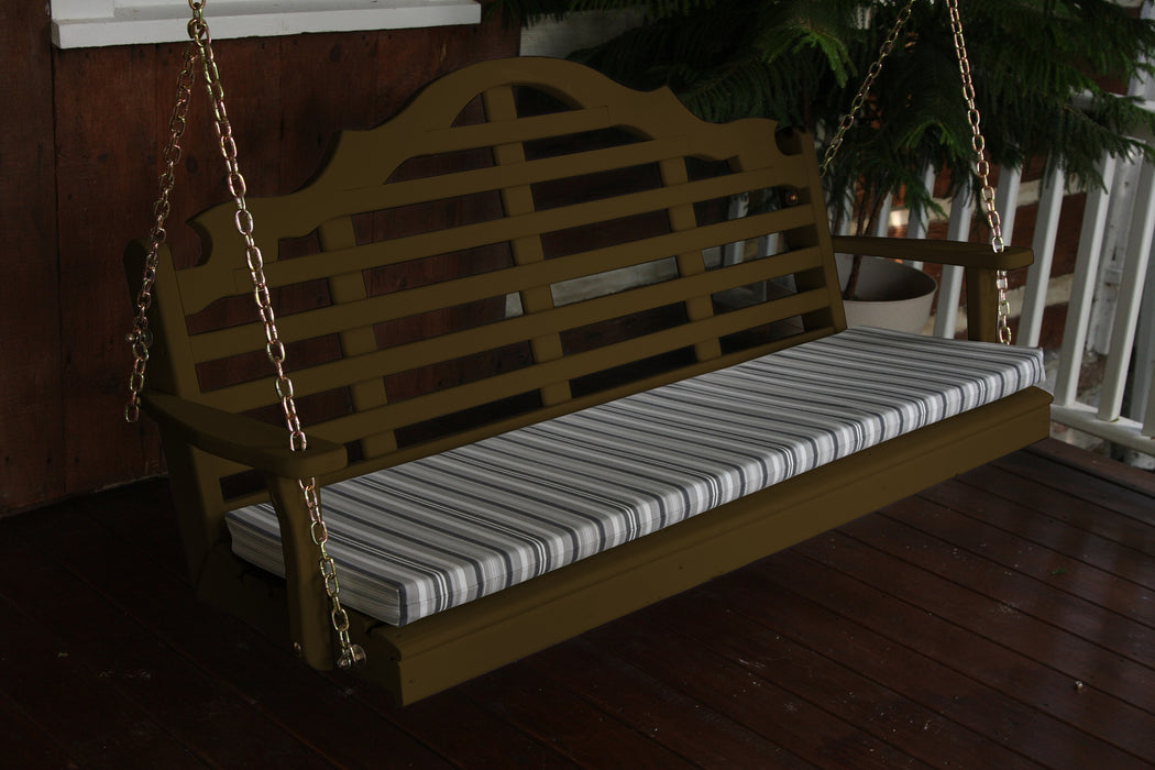 A&L Furniture Co. Amish-Made Pine Marlboro Porch Swings