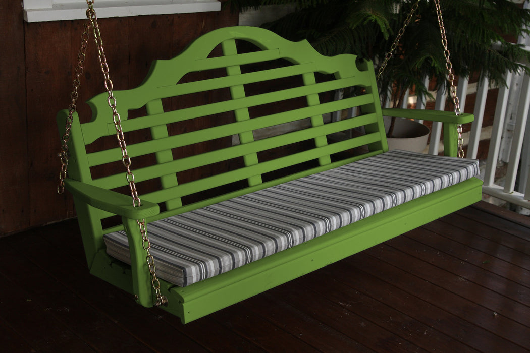 A&L Furniture Co. Amish-Made Pine Marlboro Porch Swings