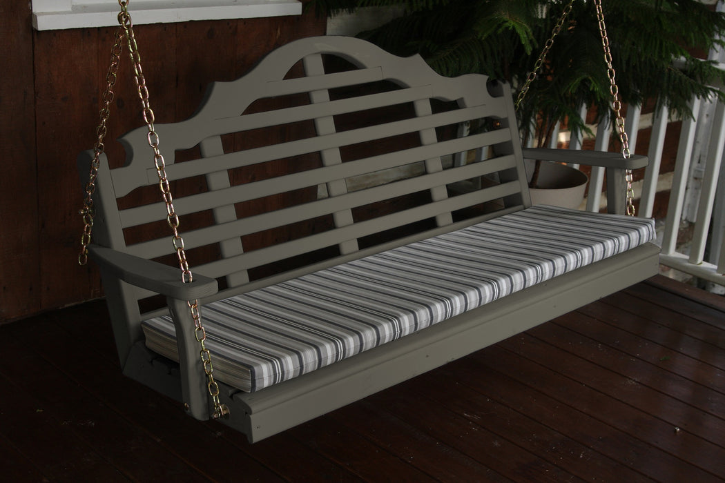 A&L Furniture Co. Amish-Made Pine Marlboro Porch Swings