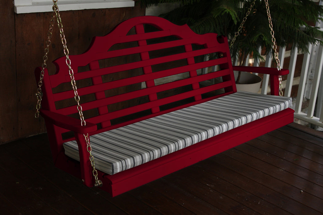 A&L Furniture Co. Amish-Made Pine Marlboro Porch Swings
