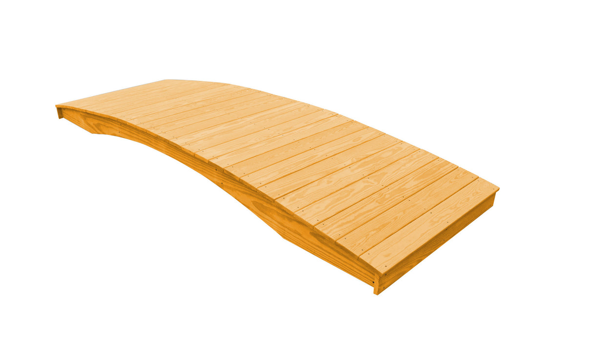 Amish-Made Weight-Bearing Yellow Pine Plank Garden Bridges
