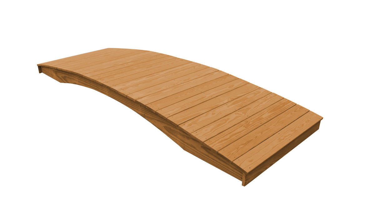 Amish-Made Weight-Bearing Yellow Pine Plank Garden Bridges