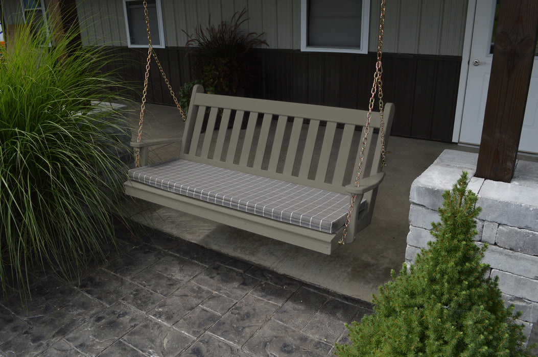 A&L Furniture Co. Amish-Made Pine Traditional English Porch Swings