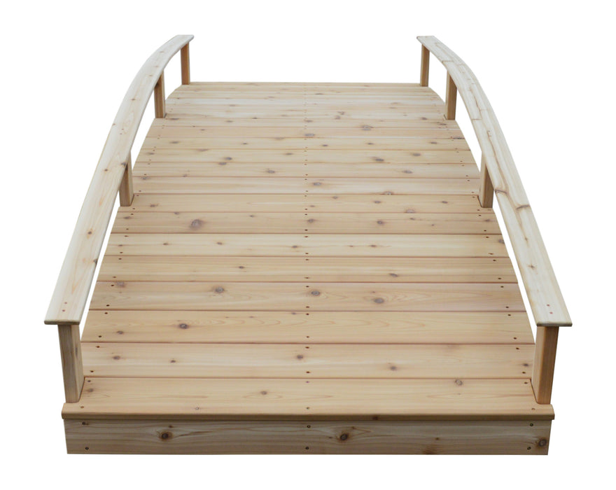 Amish-Made Weight-Bearing Cedar Oriental Garden Bridges