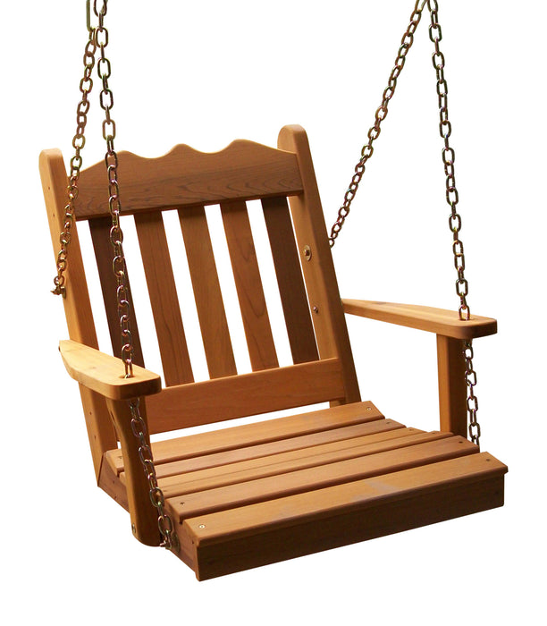 A&L Furniture Co. Amish-Made Cedar Royal English Chair Swings