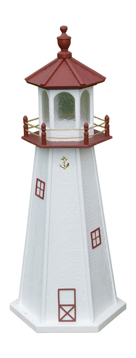 Hexagonal Amish-Made Wooden Marblehead, OH Replica Lighthouses