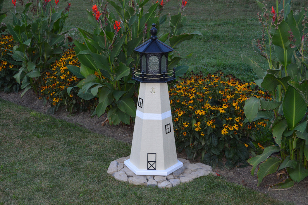 Hexagonal Amish-Made Wooden Split Rock, MN Replica Lighthouses